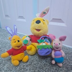 Disney Winnie the Pooh Easter Plush Toy BUNDLE